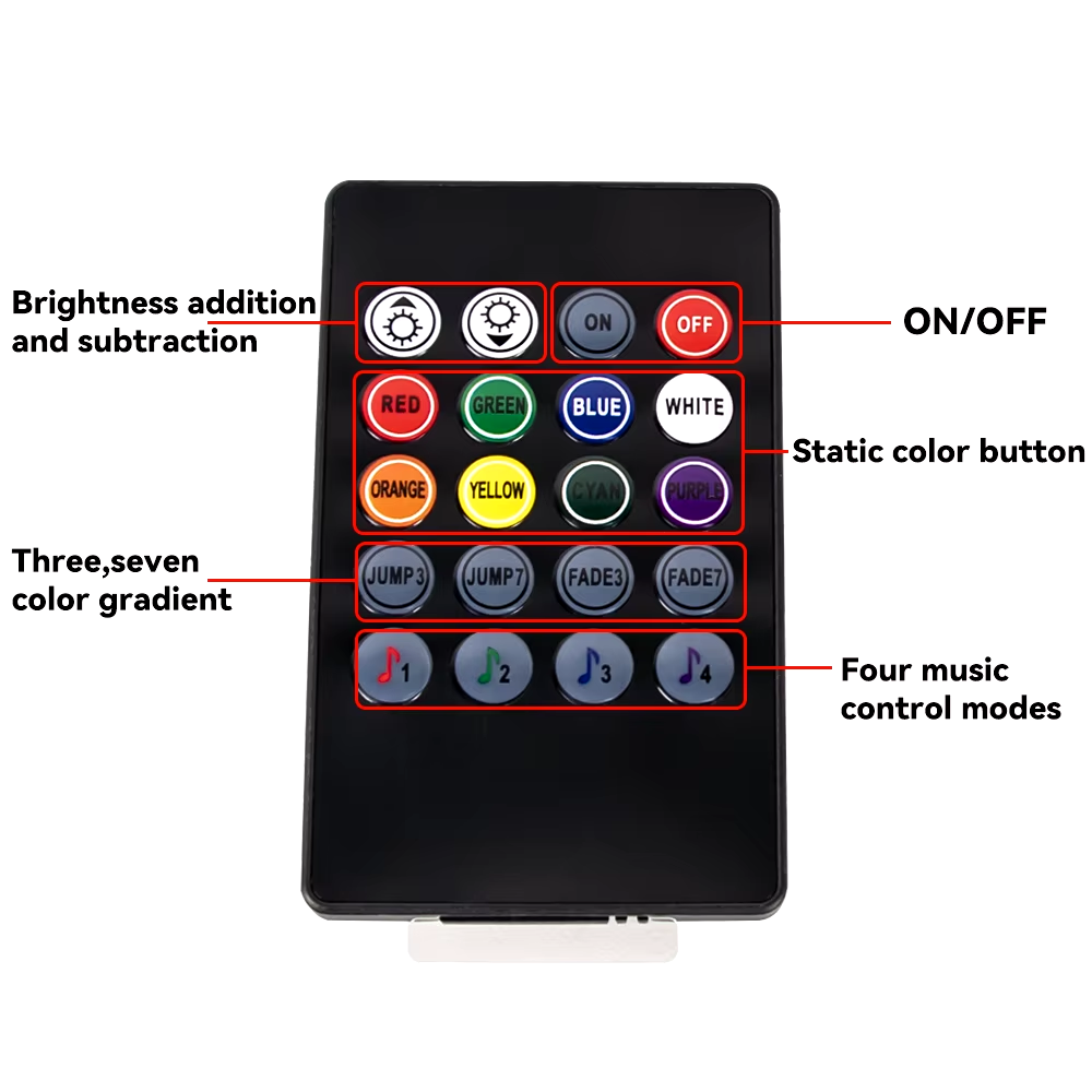 RGB Car Underglow LED Kit — Waterproof Neon Underbody Lighting with App & Remote Control