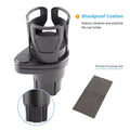 SEAMETAL 2 in 1 Car Cup Holder Expander 360 Degree Adjustable Base Drink Holder Anti-Shake Stable Auto Bottle Holder Organizer